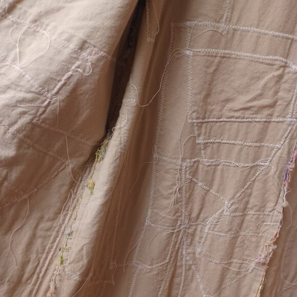 Whimsical Vintage 70s Patchwork Long Jacket XL - Picture 16 of 16